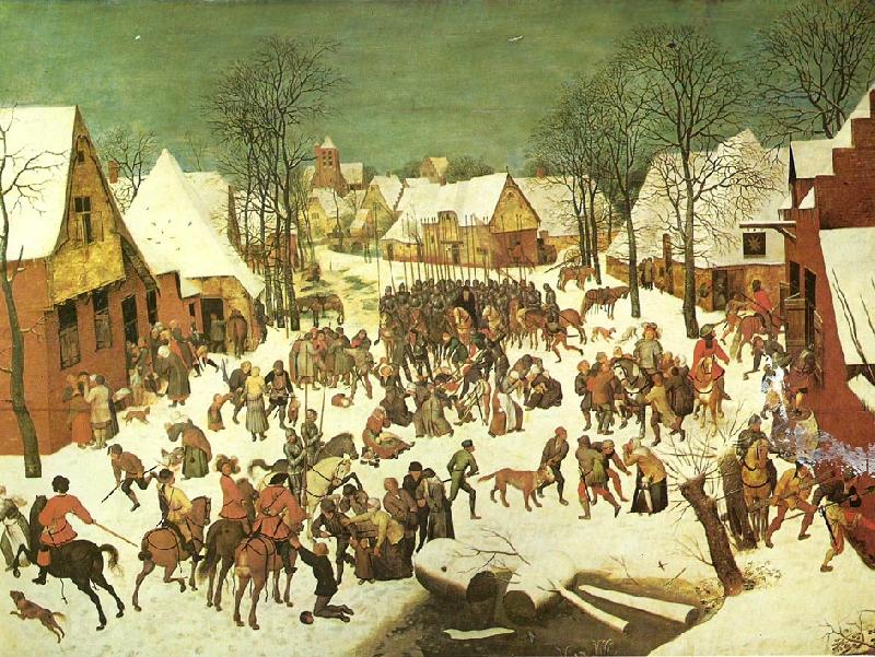 Pieter Bruegel barnamorden i betlehem.